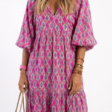Apolline | Midi Dress with Three-Quarter Sleeves
