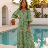 Apolline | Midi Dress with Three-Quarter Sleeves