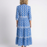 Ysolde | Midi Dress with Three-quarter Sleeves