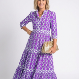 Ysolde | Midi Dress with Three-quarter Sleeves