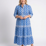 Ysolde | Midi Dress with Three-quarter Sleeves