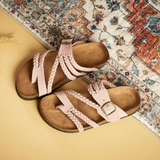 Hayleigh | Orthopaedic Braided Leather Sandal