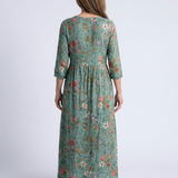 Marina | Three-Quarter Sleeve Maxi Dress