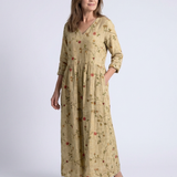 Marina | Three-Quarter Sleeve Maxi Dress