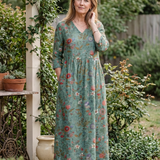 Marina | Three-Quarter Sleeve Maxi Dress