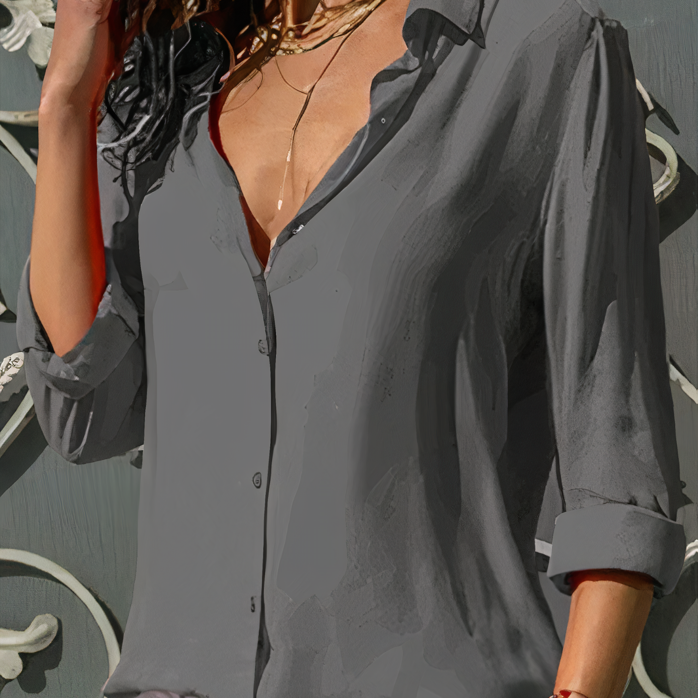 Yasmine | Elegant Chiffon Blouse
