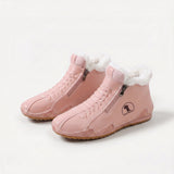 Lotte – Warm lined ankle boot with zipper & lacing