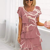 Chantal | Elegant Flowing Dress with Ruffles