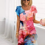 Adèle | Elegant Flowing Dress with Ruffles