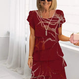 Lucie | Elegant Flowing Dress with Ruffles