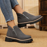 Frida – Platform Ankle Boot with Thick Sole for Autumn & Winter