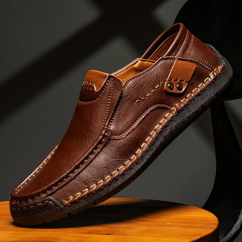 Liam | Classic Leather Loafers