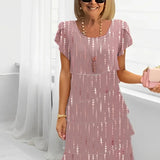 Isabelle | Elegant Flowing Dress with Ruffles