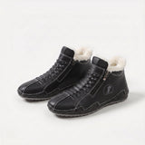 Lotte – Warm lined ankle boot with zipper & lacing