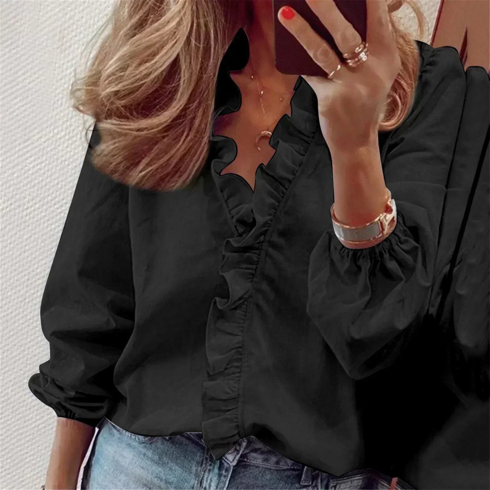 Maren | Elegant Long Sleeve Blouse