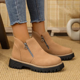 Frida – Platform Ankle Boot with Thick Sole for Autumn & Winter
