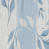 Solene | Blue Print Leaf Midi Dress