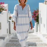 Evadne | Embroidered Maxi Dress