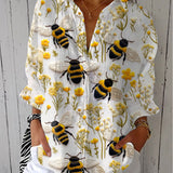 Susan | Garden Bee Floral Blouse