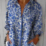 Vivienne | Blue Floral Blouse