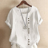 Bianca | Airy Blouse with Button Placket