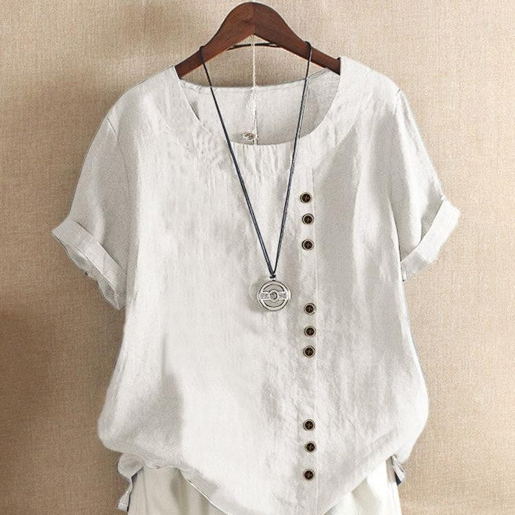 Bianca | Airy Blouse with Button Placket