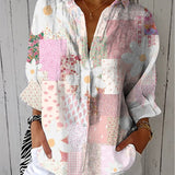 Judith | Pastel Patchwork Blouse