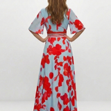 Corinne | Maxi Floral Dress with Sleeves
