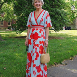 Corinne | Maxi Floral Dress with Sleeves