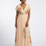 Calista | Pleated Floral Maxi Dress