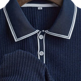 Hugo | Custom Structured Polo Mediterranean Elegance Top