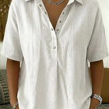 Willow | Blouse with Collar and Button Details