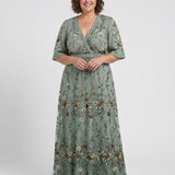 Evadne | Short Sleeve Maxi Dress