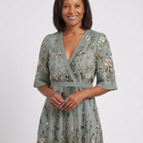 Evadne | Short Sleeve Maxi Dress