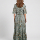 Evadne | Short Sleeve Maxi Dress