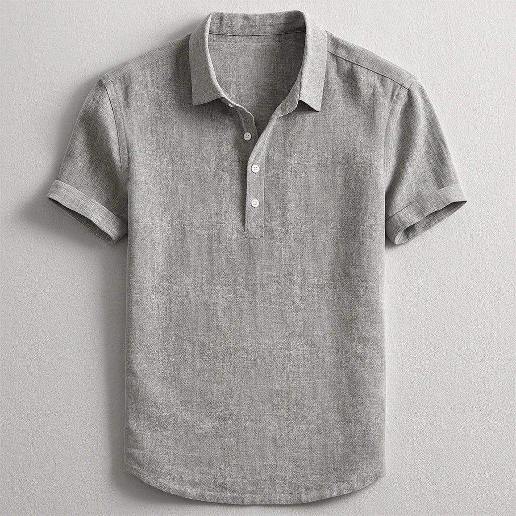 Finn | Linen Polo Top