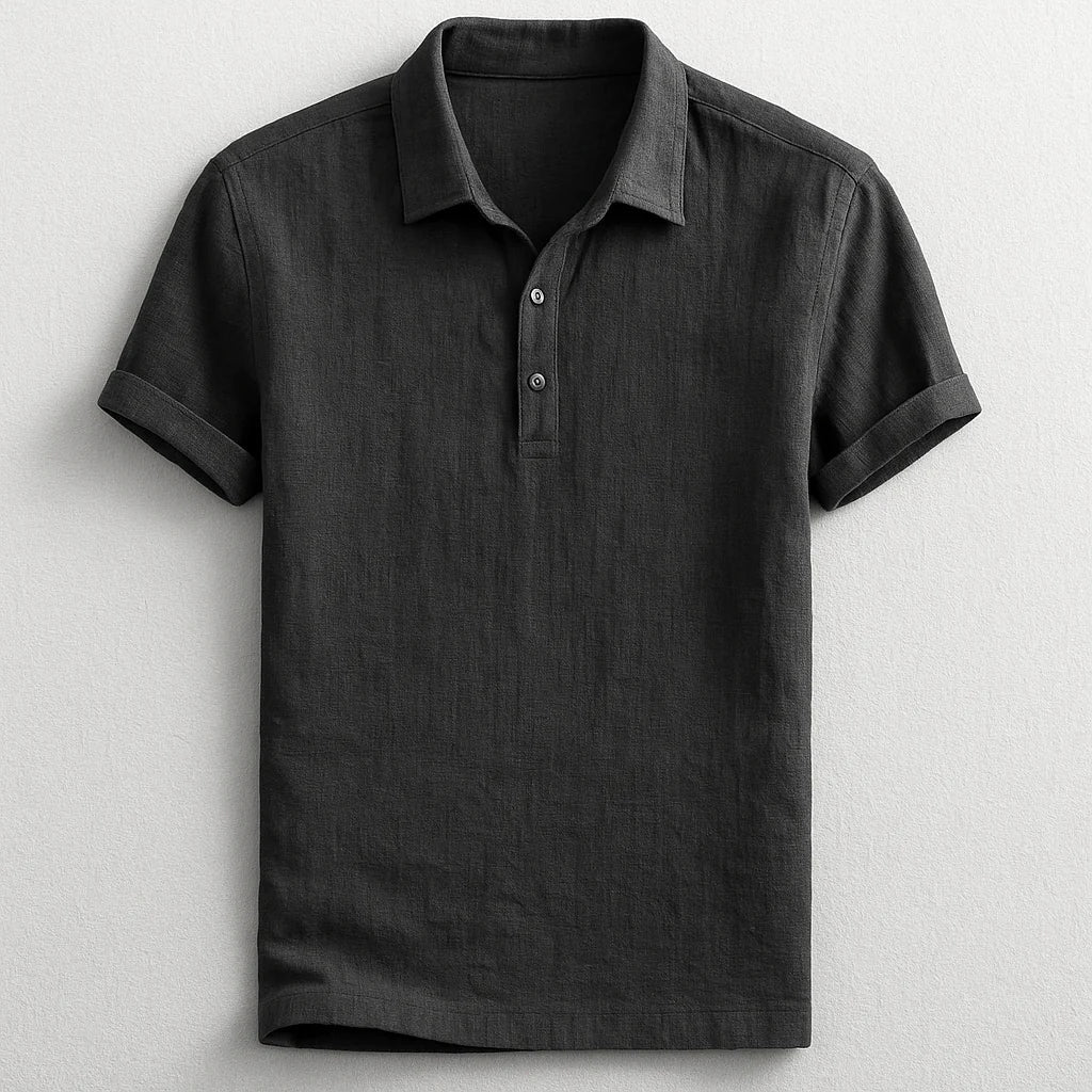 Finn | Linen Polo Top