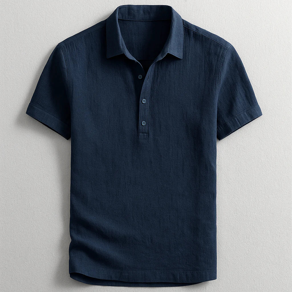 Finn | Linen Polo Top