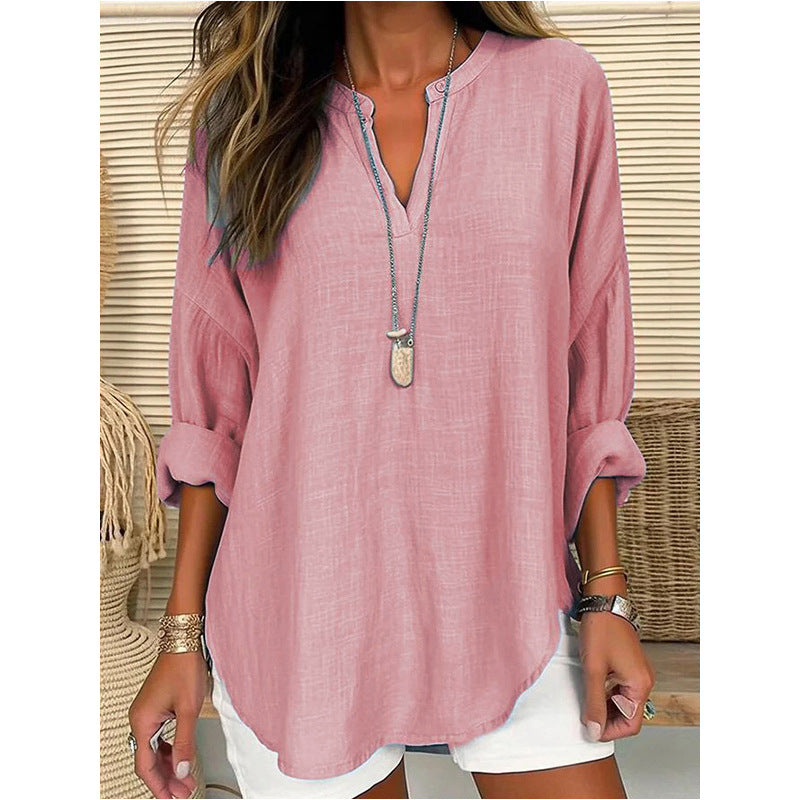 Alicia | Chic V-Neck Blouse