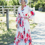 Lillian | Floral Wrap Maxi Dress