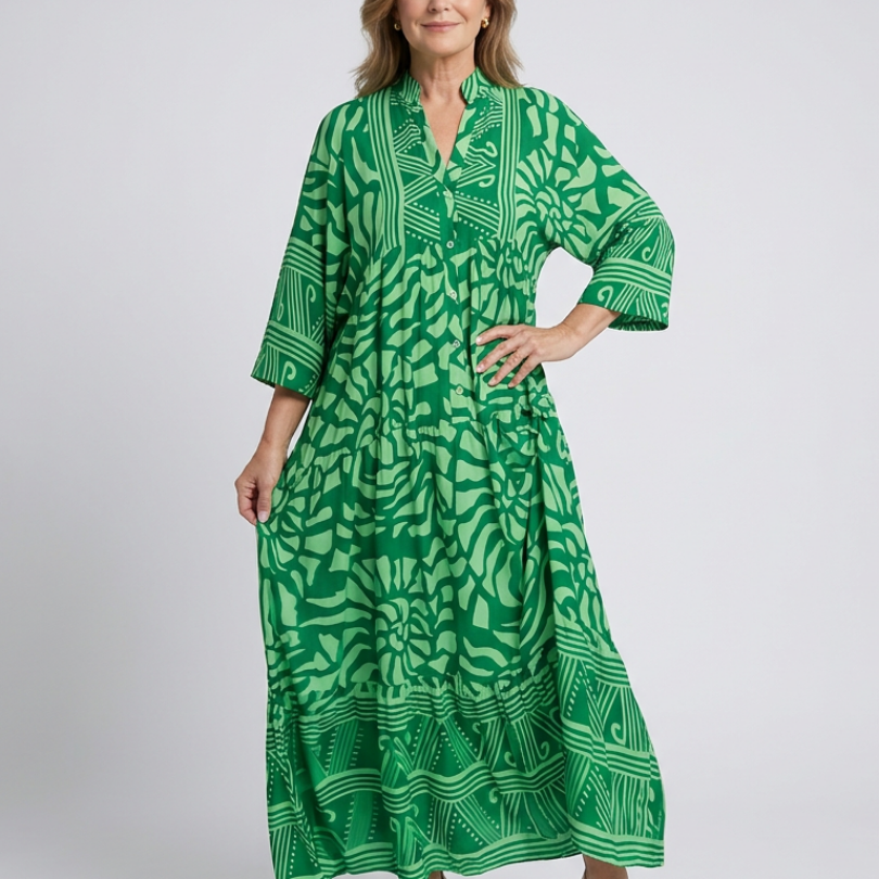Marielle | Button Midi Dress