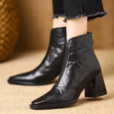 Freya | Elegant Mid-Heel Ankle Boots