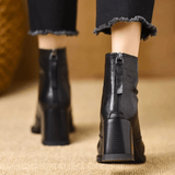 Freya | Elegant Mid-Heel Ankle Boots