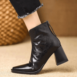 Freya | Elegant Mid-Heel Ankle Boots