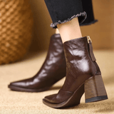 Freya | Elegant Mid-Heel Ankle Boots