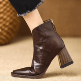 Freya | Elegant Mid-Heel Ankle Boots